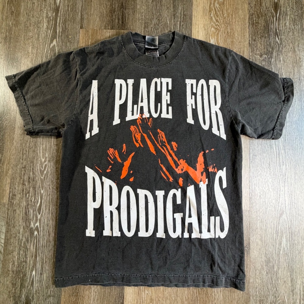 Shaka Wear T-Shirt Mens Medium Black A Place For Prodigals Heavyweight Graphic
